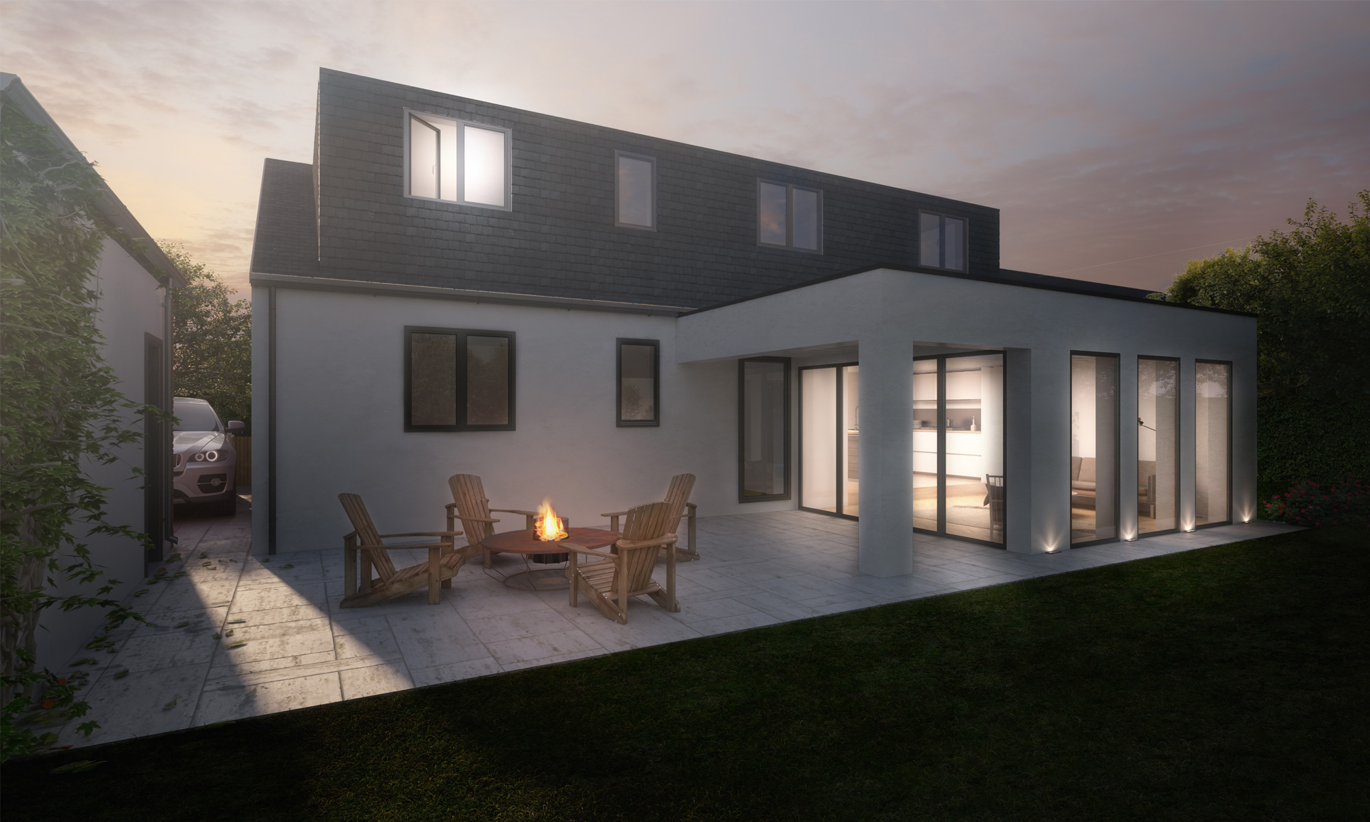 Oakwood Bungalow Flat Roof Extension For Bungalow