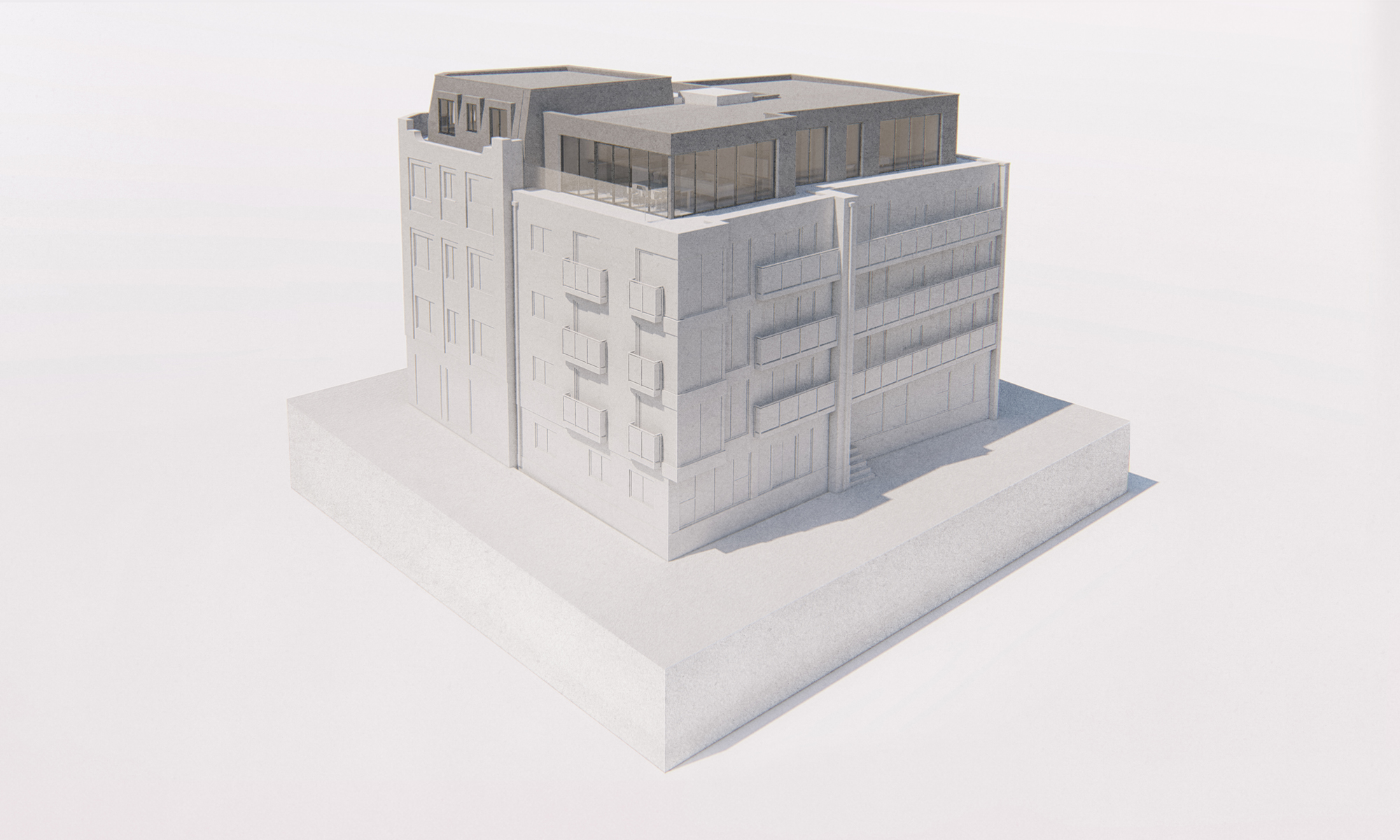 Docklands Penthouse Model Render