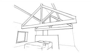 Bedroom Rafters