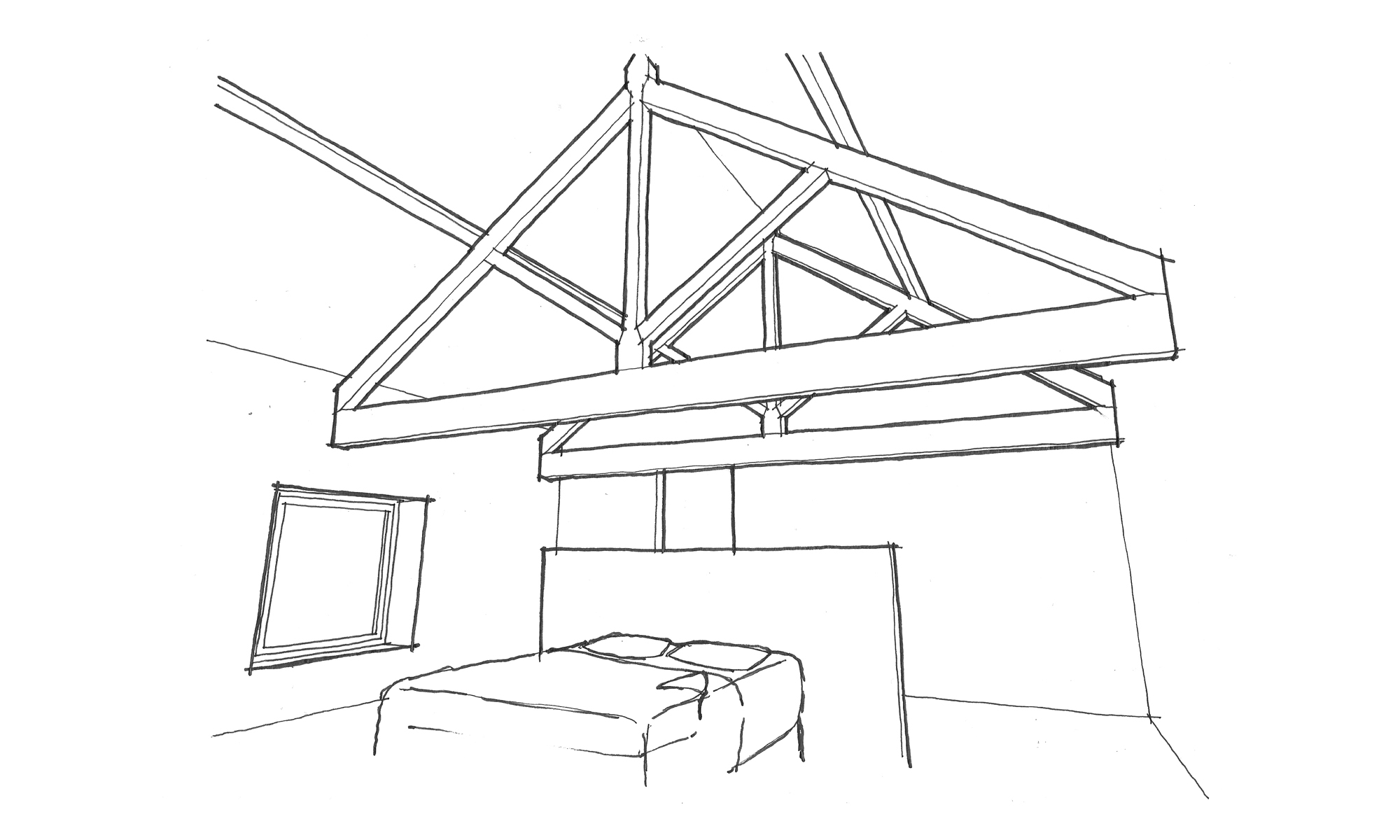 Bedroom Rafters