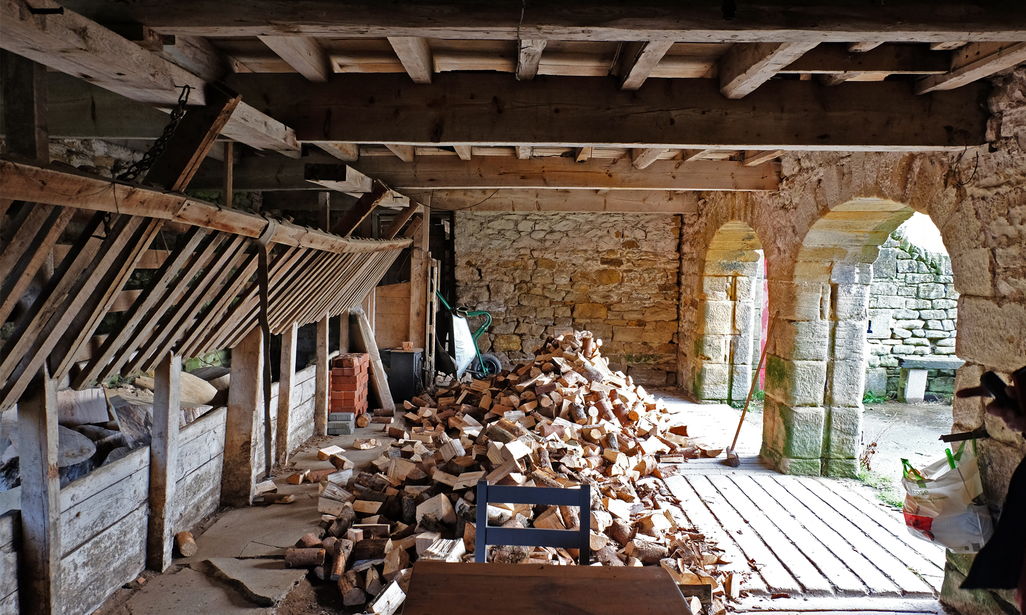 Grade II Listed Barn Cattle Feeders