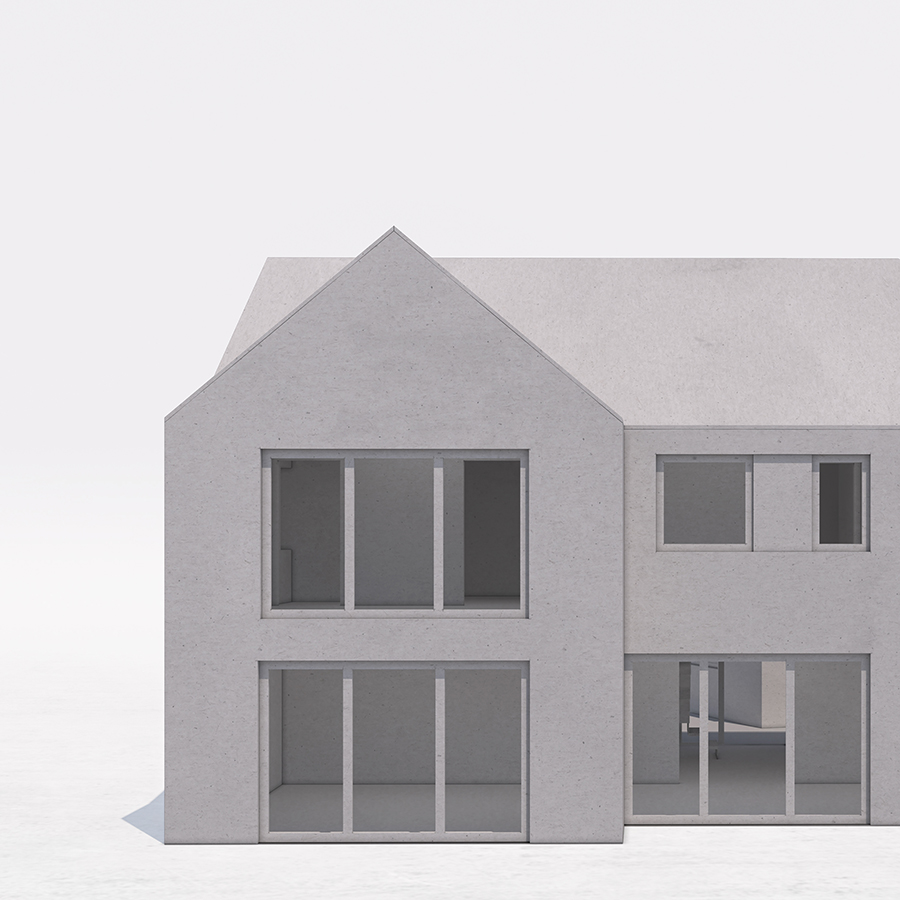 Planning Granted for New Build Stepped House